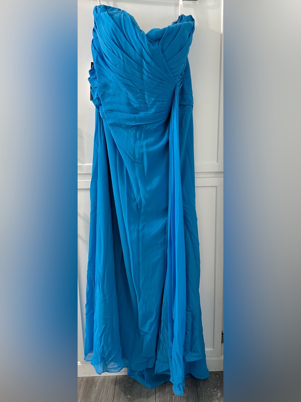 JJS HOUSE - Plus Size A-Line Strapless Chiffon Floor Length Gown - NWT - 3XL